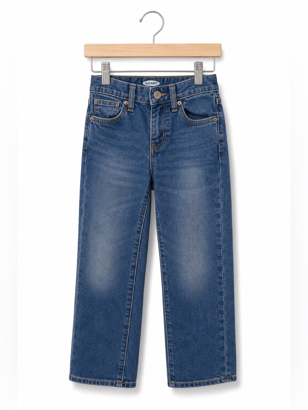 Old Navy Kids‎ Straight Bootcut Jeans Medium Wash Size 6 Boys Stretch